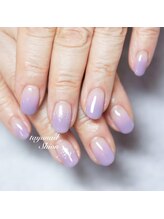 たゆ ネイル(たゆnail)/紫カラーグラデーションネイル