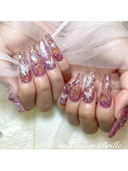 エスフィーネイルサロン ブリーユ(Esfy nailsalon Brille)/蝶々ちゅるちゅるネイル