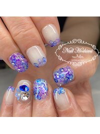紫陽花ネイル