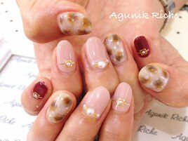 【べっ甲ネイル】