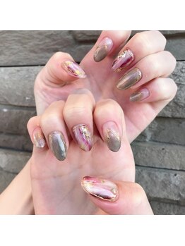レイネイル アンド レイアイ 長嶺店(RAY NAIL & ray eye)/マグネット×ミラー