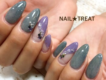 ネイルトリート 茨木駅前店(NAIL TREAT)/ニット風ネイル