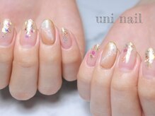 ユニネイル(uninail)/天然石風ネイル
