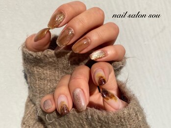 ネイルサロン ソウ 心斎橋店(Nail Salon Sou)/マグネット×インクネイル