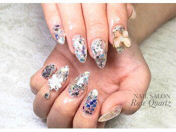 ローズクォーツ(Rose Quartz)/2本埋めつくしコース¥6,700