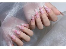 マルチューネイル 池袋(MARUCHU NAIL)/ じゅわっとうる艶チークネイル