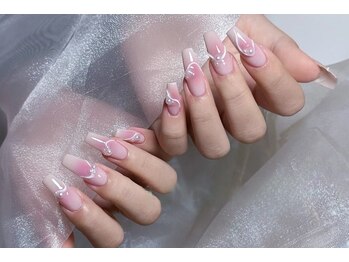 マルチューネイル 池袋(MARUCHU NAIL)/ じゅわっとうる艶チークネイル