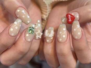 アイネイルズ 梅田店(I nails)/Momo限定ドットネイル