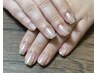 【ハンド】自然な透明感!ナチュラルミラーネイル(クリアベース) ¥6500