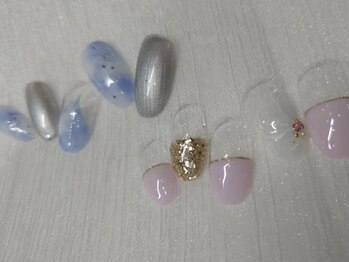 ネイルサロン ガーデン(Nail Salon Garden)の写真/爪に優しいパラorカルジェル使用♪オフィス系NAILにお勧め☆【新規!毎月変わる定額☆付替時オフ込¥6800】