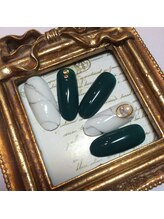 ネルフィーズ(NAILFY's)/大理石にモスグリーン