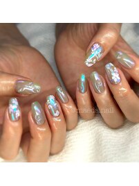 〈　フラワーネイル　〉