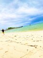 ニコグリーン整体 沖縄の砂浜散歩♪
