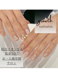 冬のキラキラネイル