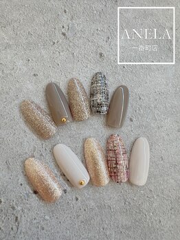 アネラ(ANELA)/ツイードネイル