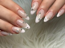 ネイル モア 岐阜駅店(nail mor.)/ベビーピンクフレンチ