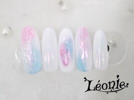 梅雨色オーロラネイル