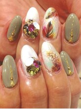 ネイルサロン ティディ(TIDY)/スモーキーフェザー