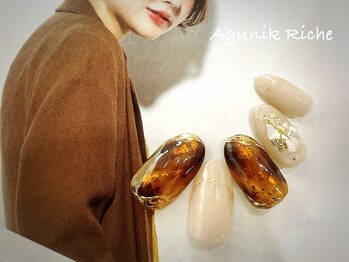 アグニークリッシェ(Agunik Riche)/【べっこうネイル】