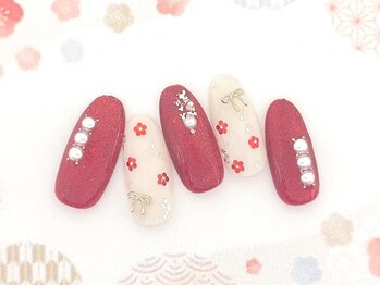 ネイルパティオ 浦和店(nail patio)/お正月&成人式ネイル ¥9,980