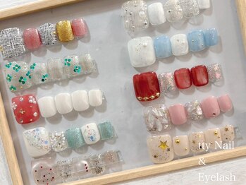 ティーネイルアンドアイラッシュ(tty)の写真/大人気！お洒落過ぎる定額コースも有り♪オフ&フットバス付!親指アート・定額デザイン・持込みもOK◎
