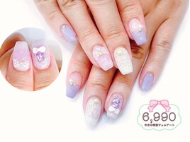 7月の特別ジェル￥6990☆リボン