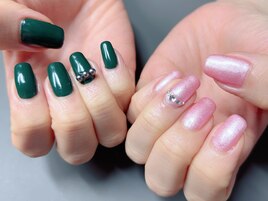 ワンカラーアシメ♪