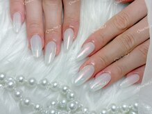 ノア ネイル(Noa Nail)/ミラーネイル　オーロラ色