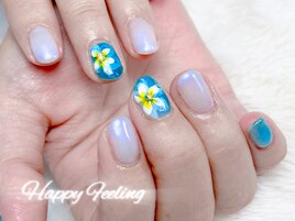 手描きお花ネイル