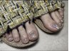 新規 フット ワンカラー オフ込 3色選べてラメライン可フットバス付き