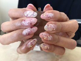 ニュアンスｘピンク桜