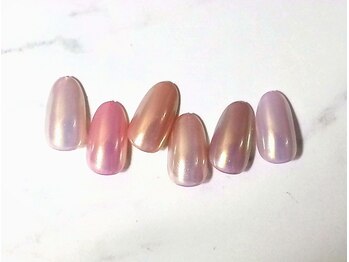 ネイル グラファー(Nail grapher)/オーロラミラーネイル