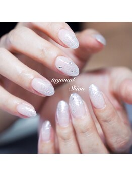 たゆ ネイル(たゆnail)/ラメグラデーションネイル