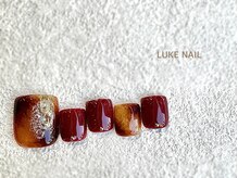 ルークネイル 恵比寿店(LUKE NAIL)/クリアべっこうフット　夏秋