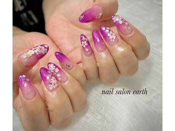 アース(Earth)/桜ネイル