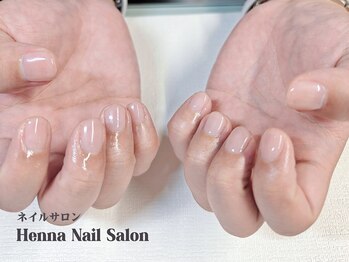 ほんのり血色ネイル