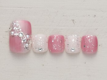 ノーネイル 大宮(NO NAIL)/リボンビジュー　￥4990