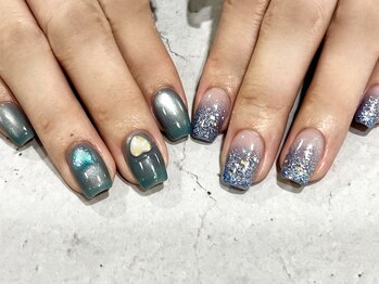 ローラン(LORAN)/マグネット×ラメグラデーション