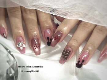 アマリリス(Amaryllis)/バレンタインネイル