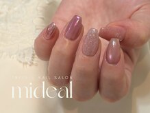 ミディール(mideal)/ピンク詰め込みネイル