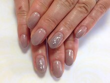 パラジェル登録サロン バランス シンプルネイル&アイラッシュ 新田東店(balance)/くすみカラーネイル