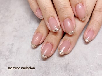 ジャスミンネイルサロン(Jasmine)/ガラスフレンチネイル