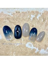 ネイルサロン クイル(QUILL)/２月ネイビー（３）