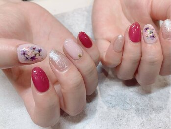 アンジュネイル(Angenail)/ドライフラワーネイル
