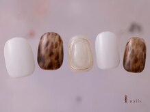 アイネイルズ 吉祥寺店(I nails)/透明感大人べっ甲ネイル