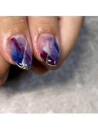 ニュアンスネイル×ブルー