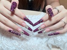ナナネイル(Nana Nail)/レオパードロングネイル