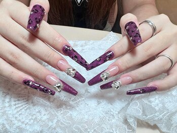 ナナネイル(Nana Nail)/レオパードロングネイル