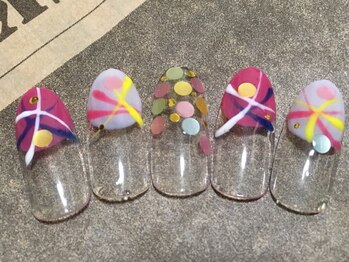 お気軽ビューティエーヴィヒ(Ewig)/8月キャンペーンネイル