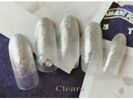 シルバーラメグラネイル♪